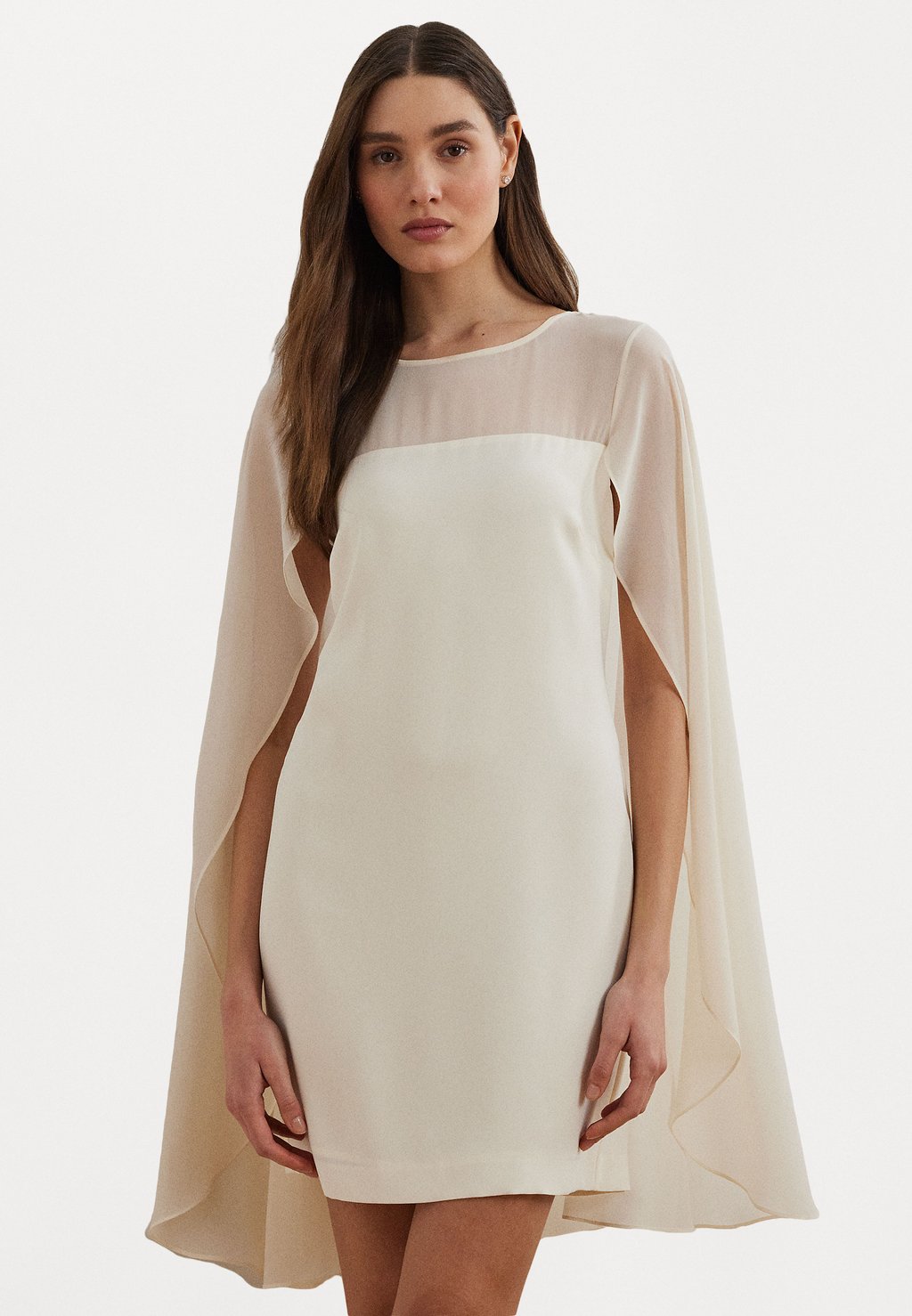 

Коктейльное/вечернее платье CAPE GEORGETTE COCKTAIL DRESS Lauren Ralph Lauren, кремовый