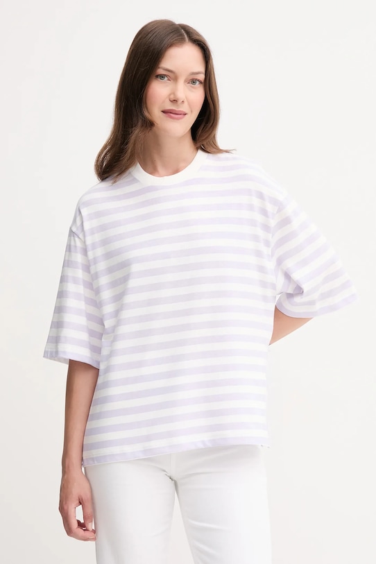 

Хлопковая футболка United Colors Of Benetton, фиолетовый