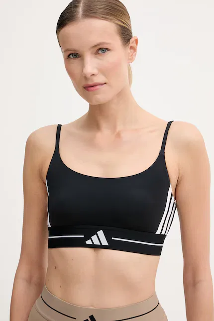 Спортивный бюстгальтер с низкой поддержкой The Hyperglam Adidas Performance, черный — фото 4