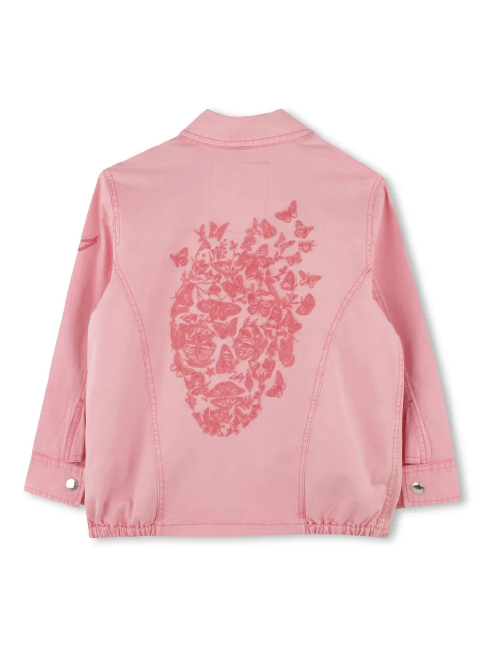 Куртка с вышивкой Zadig & Voltaire Kids, розовый — фото 2