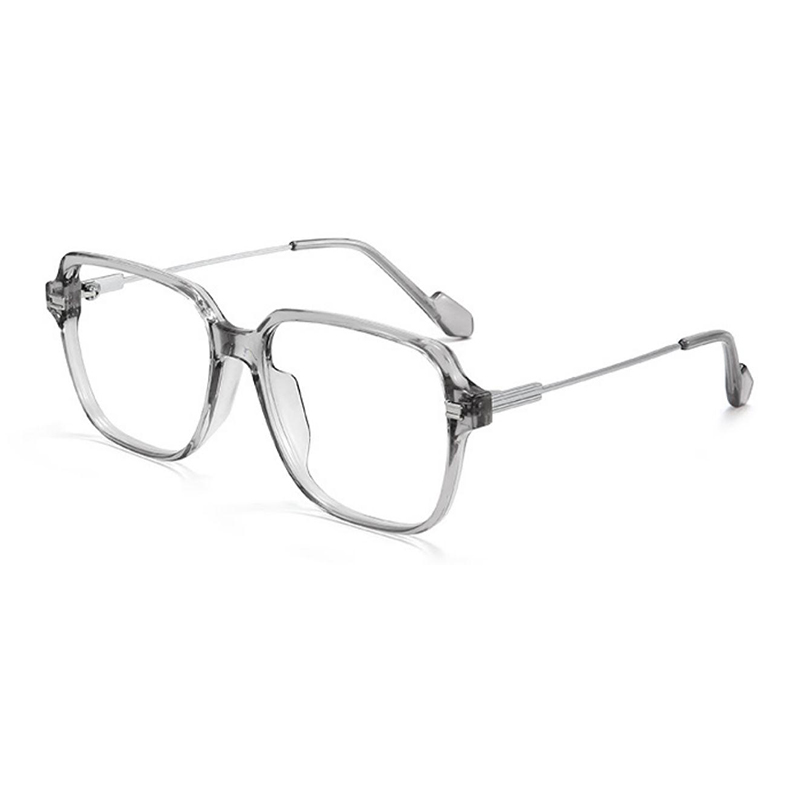 

MK MINGKU Пластиковая оправа для очков унисекс, Transparent Gray Frame