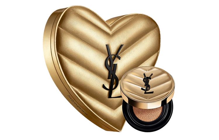 

SAINT LAURENT Ограниченный Golden Air Cushion Heart Box Clear Dewy Skin тональная основа для коррекции тона кожи стойкая 14g
