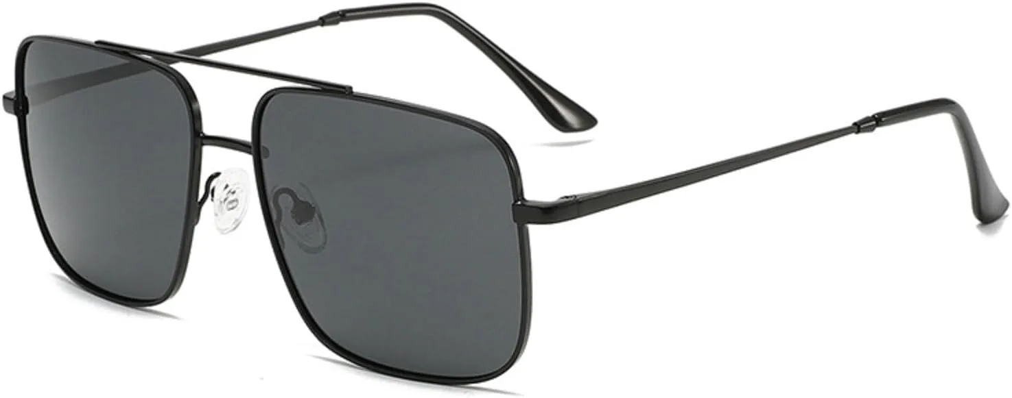 

Ретро-солнцезащитные очки-пилот для женщин, классические модные очки для вождения, мужские солнцезащитные очки в металлической оправе квадратной формы mincl, C2