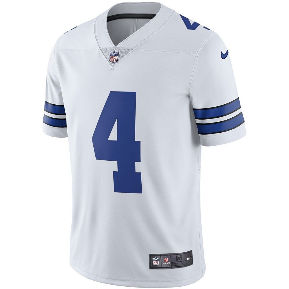 Мужская белая джерси Nike Dak Prescott Dallas Cowboys Vapor Limited Player, цвет Cow White — фото 3