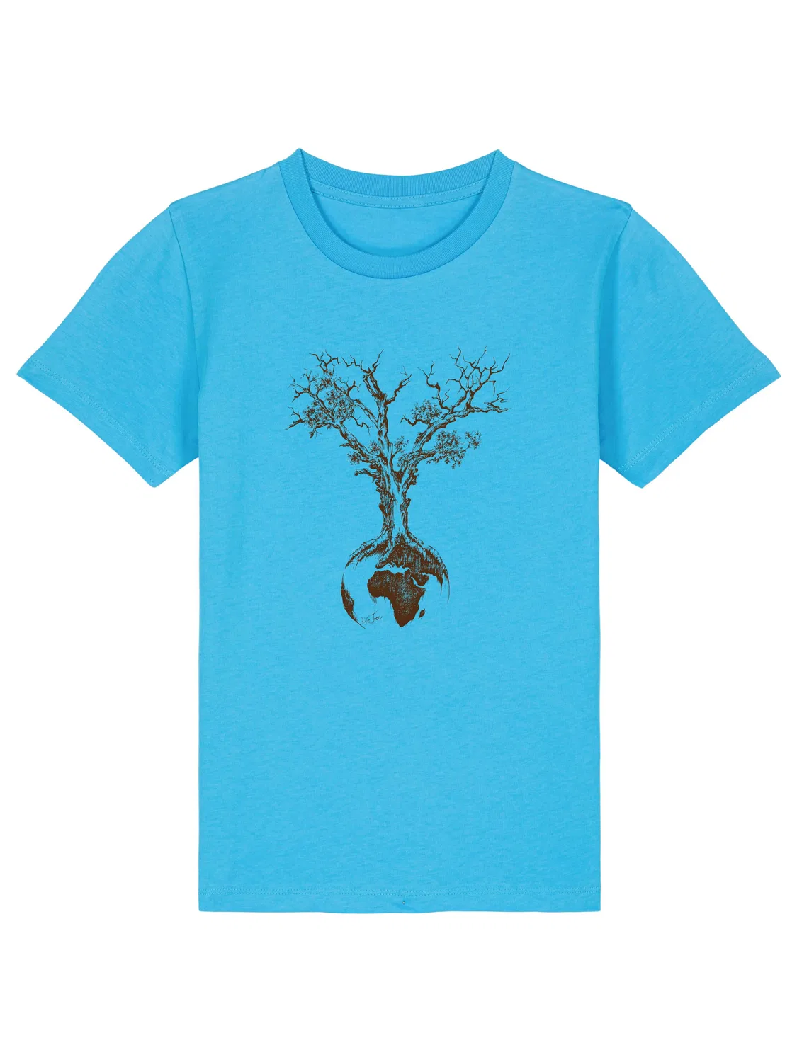 Футболка 'Weltenbaum' Life-Tree, Aqua