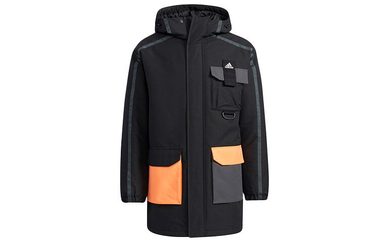 

Стеганая куртка мужская черная Adidas, черный