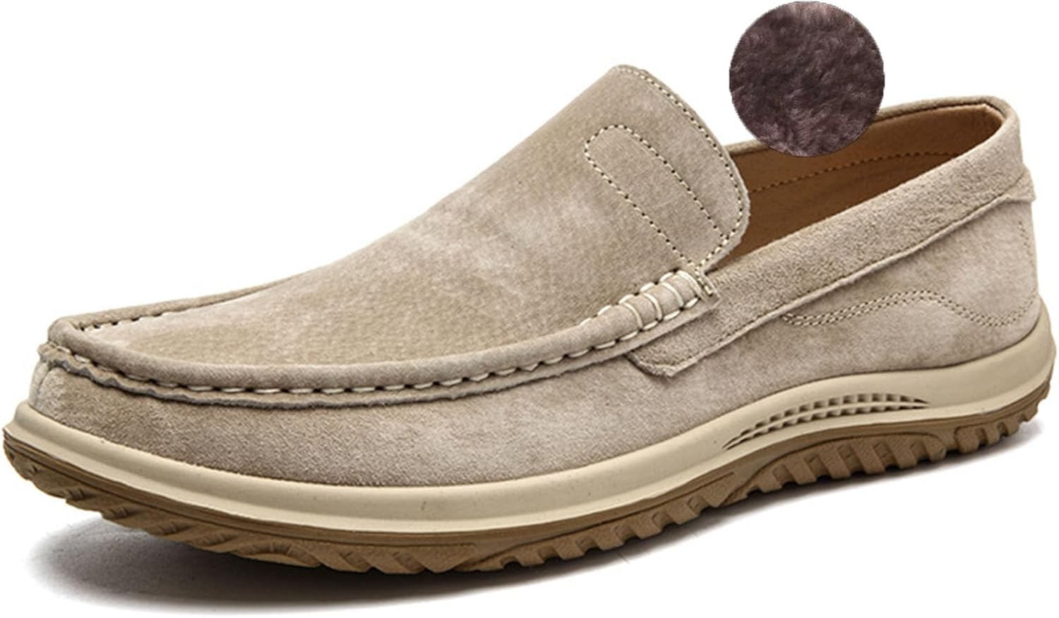 

Винтажные замшевые мягкие лоферы Zppordmr, хаки