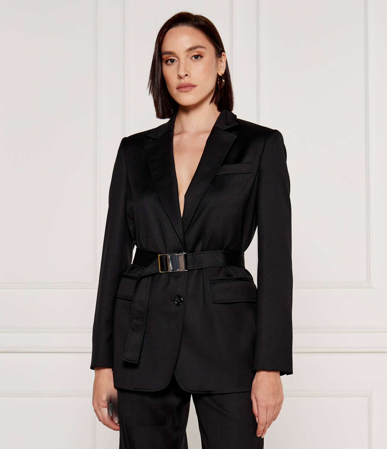 

Шерстяная куртка Pinko elegante CORTEZ Regular Fit, черный