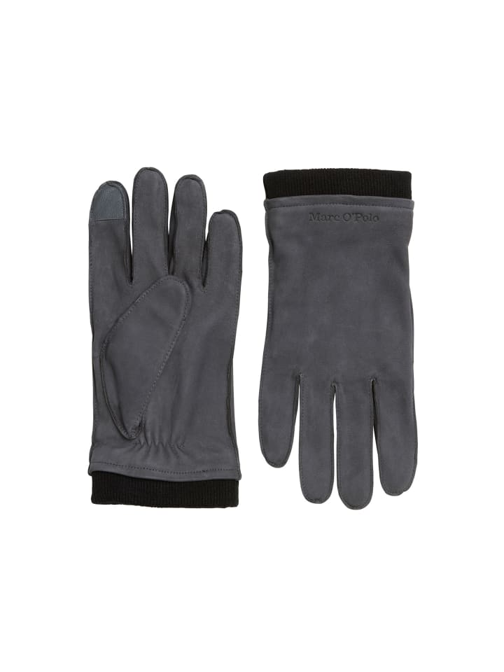 

Marc O'Polo Кожаные перчатки светло-графитового цвета