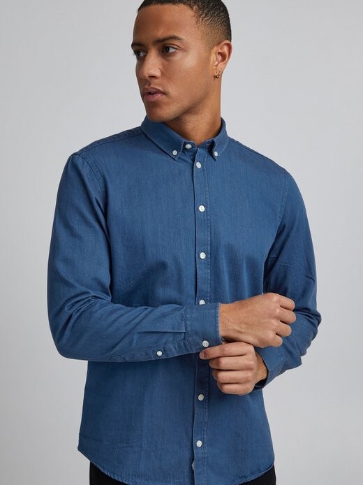 

Джинсовая рубашка cfanton Casual Friday, синий