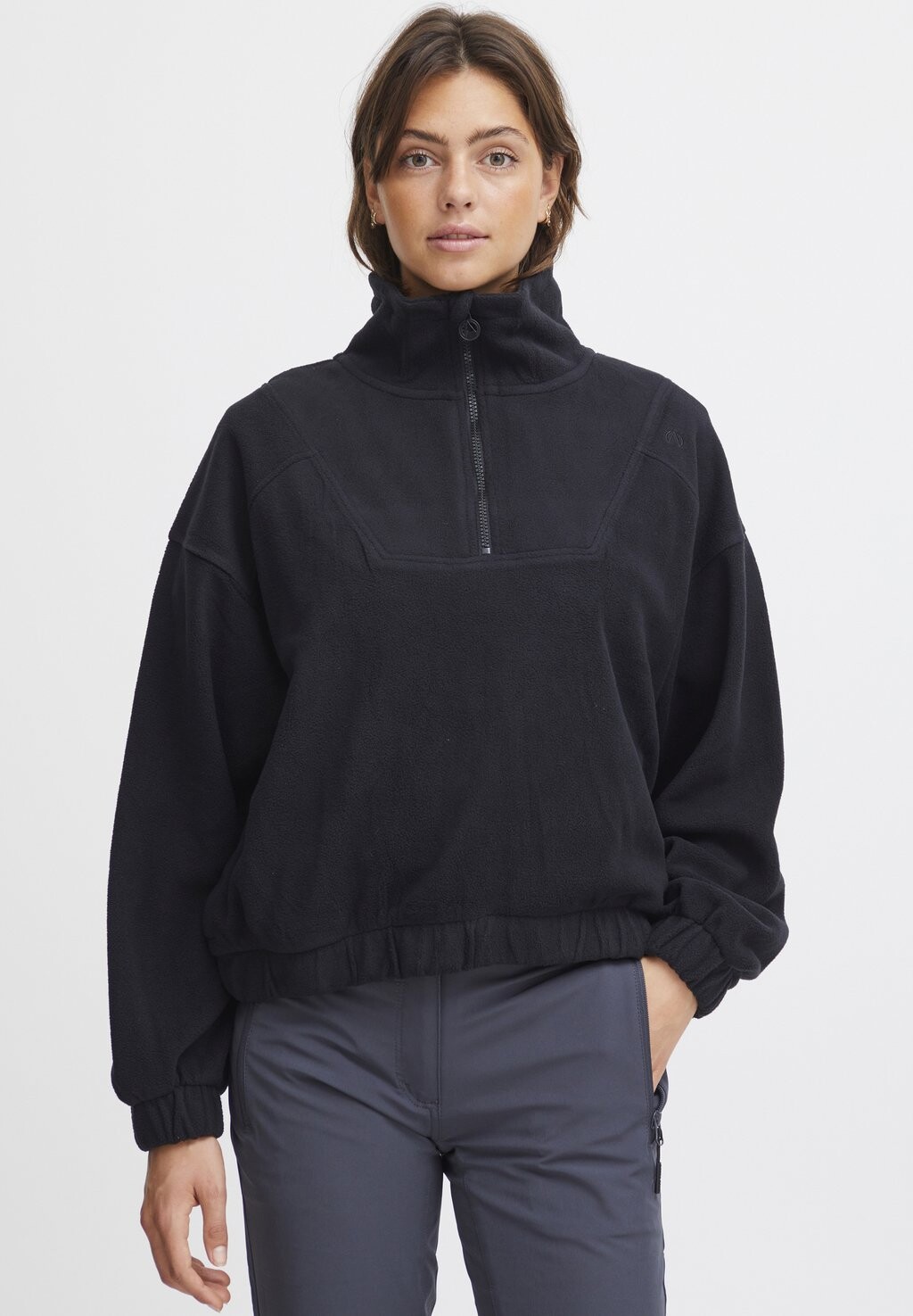 

Флисовый джемпер NORTH BEND NBCONZA W WITH TROYER COLLAR North Bend, черный