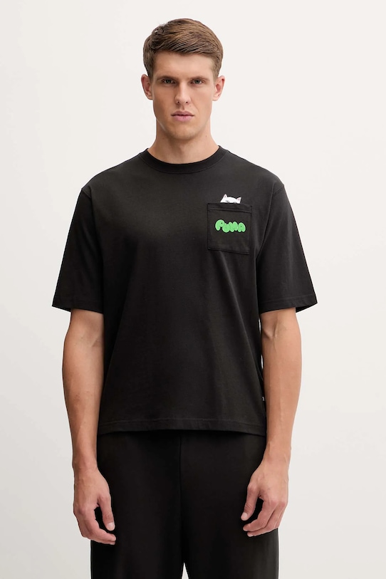 

Хлопковая футболка RIPNDIP Puma, черный