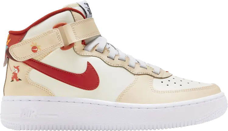 

Кроссовки Air Force 1 Mid EasyOn GS 'Year of the Dragon', кремовый