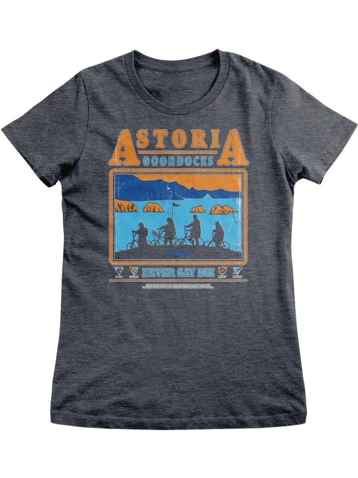 

Футболка "The Goonies - Astoria Goondocks Girly Tee" серого цвета, Серый, Футболка "The Goonies - Astoria Goondocks Girly Tee" серого цвета