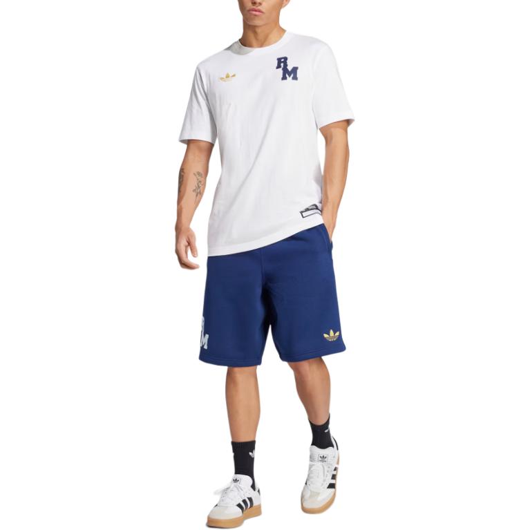 Футболка adidas Real Madrid VRCT T-Shirt 'White Navy', белый — фото 3