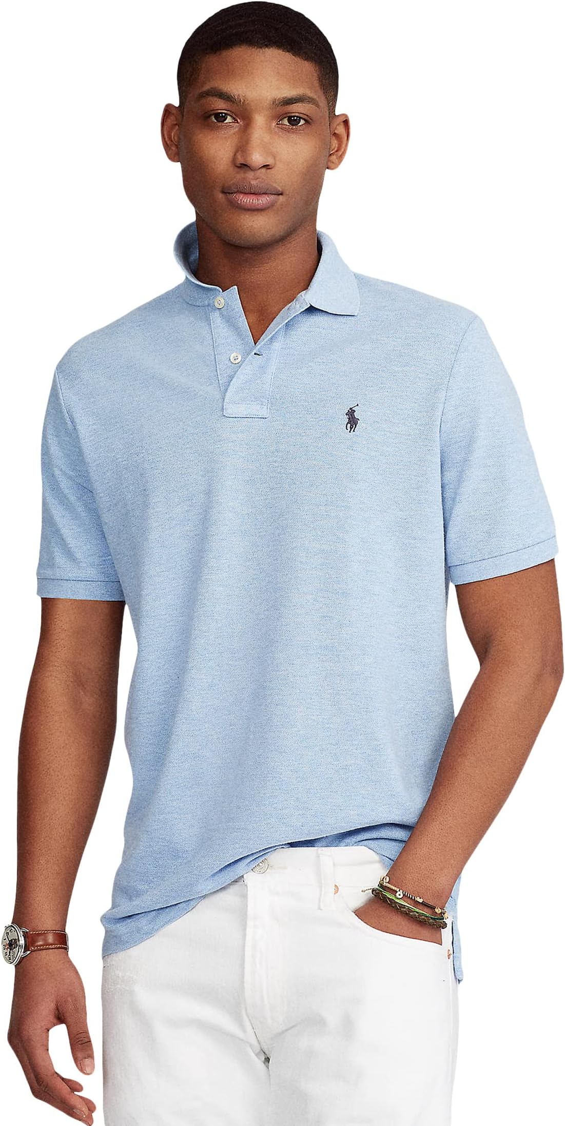 

Рубашка-поло Classic Fit Mesh Polo Polo Ralph Lauren, цвет Jamaica Heather