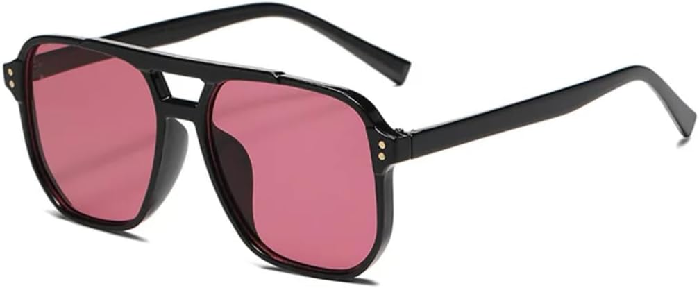 

Солнцезащитные очки с защитой UV400 | Двойные перемычки, градиентный дизайн, панк-стиль, заклепки | Для женщин и мужчин, для занятий спортом на открытом воздухе и вождения DSVIGF, Black Purple