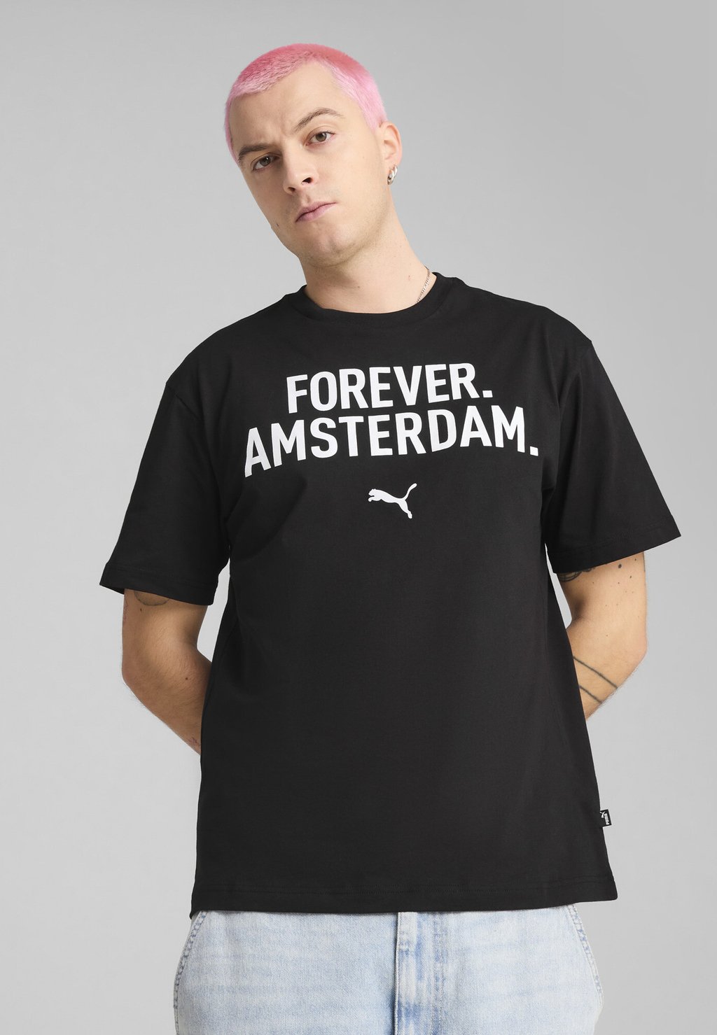 

Рубашка с принтом CONCEPT AMSTERDAM RELAXED Puma, черный