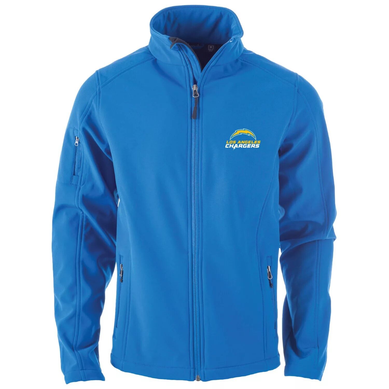 

Мужская пудрово-синяя куртка Los Angeles Chargers Sonoma Softshell с молнией во всю длину, Синий, Мужская пудрово-синяя куртка Los Angeles Chargers Sonoma Softshell с молнией во всю длину