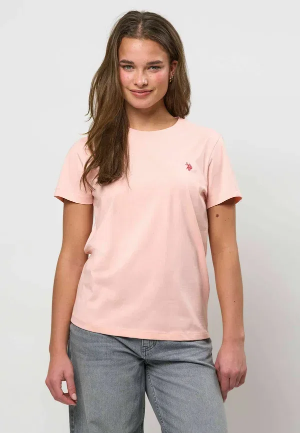 Футболка Uwleika basic t-shirt U.S. Polo Assn., розовый импатиенс