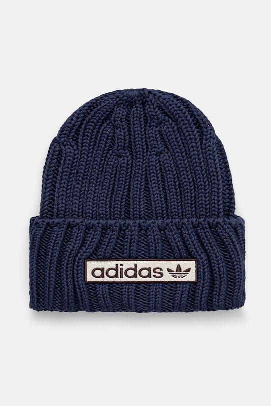 

Хлопковая шапка Adidas Originals, темно-синий