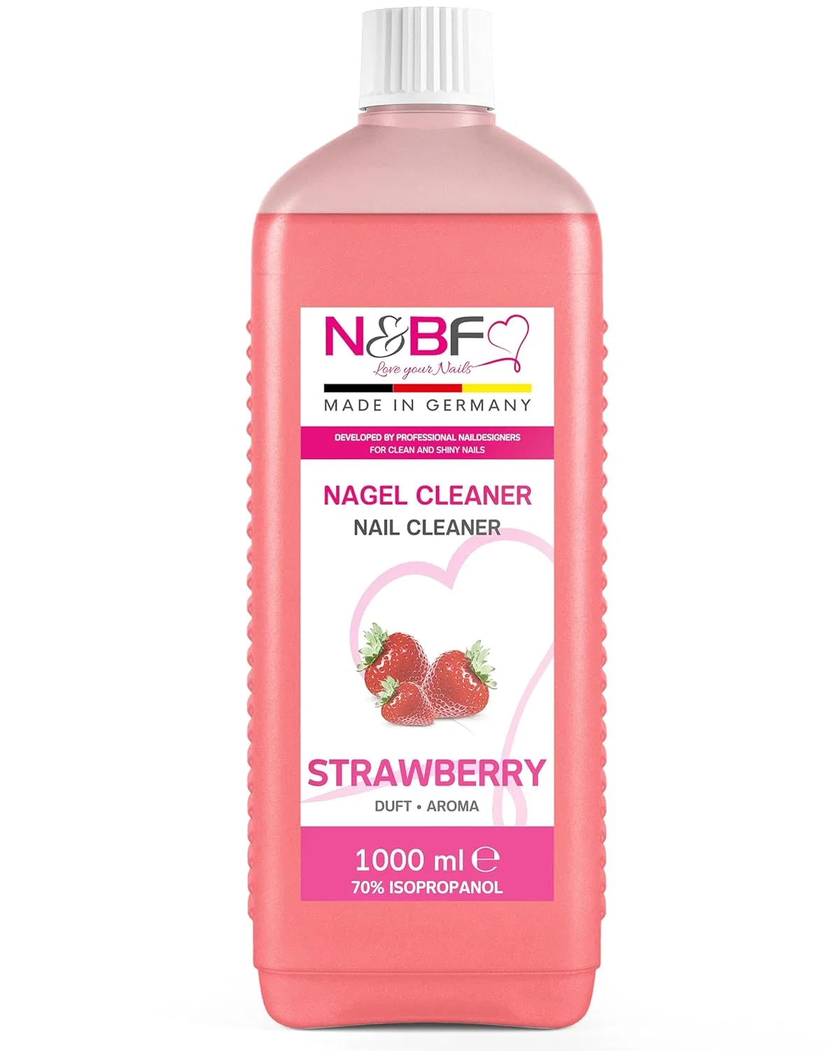 Очиститель для ногтей N&BF с ароматом клубники, 1 литр Nails Factory