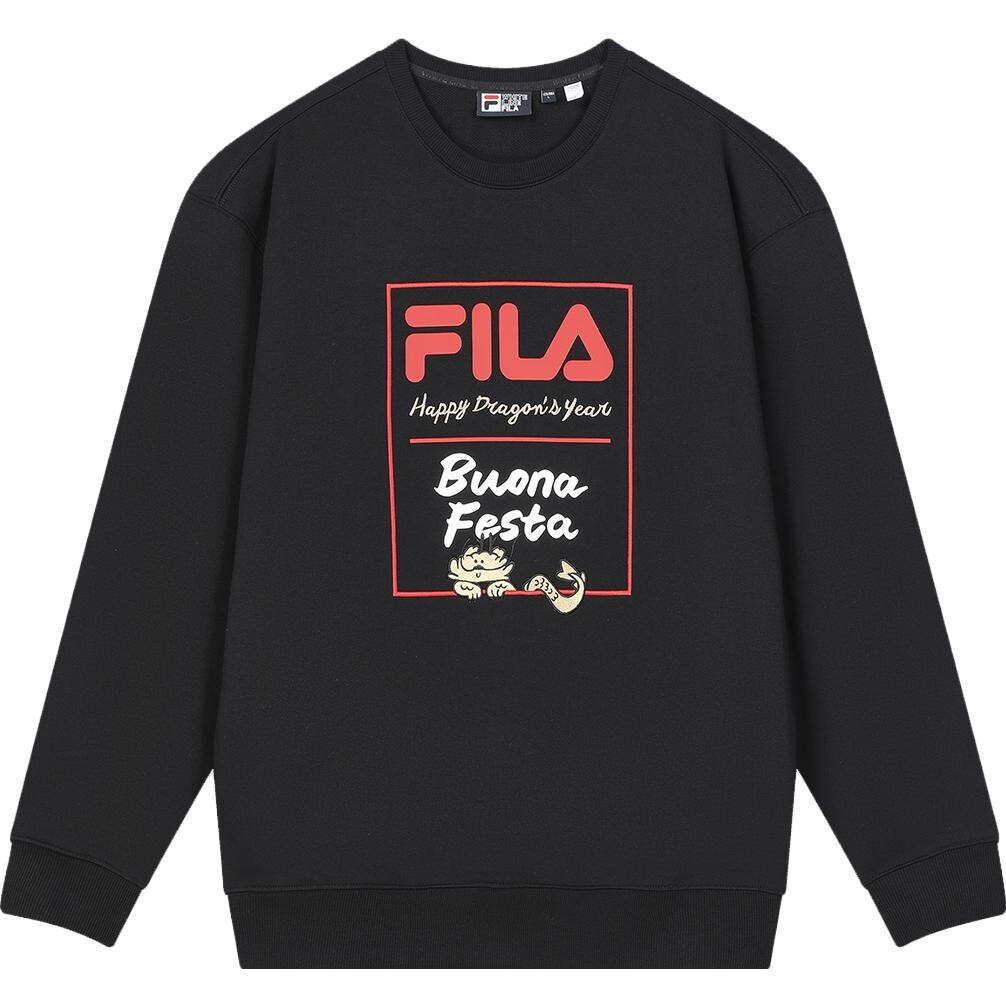 

Свитшот Dragon Dragon Series унисекс, черный как смоль Fila, черный