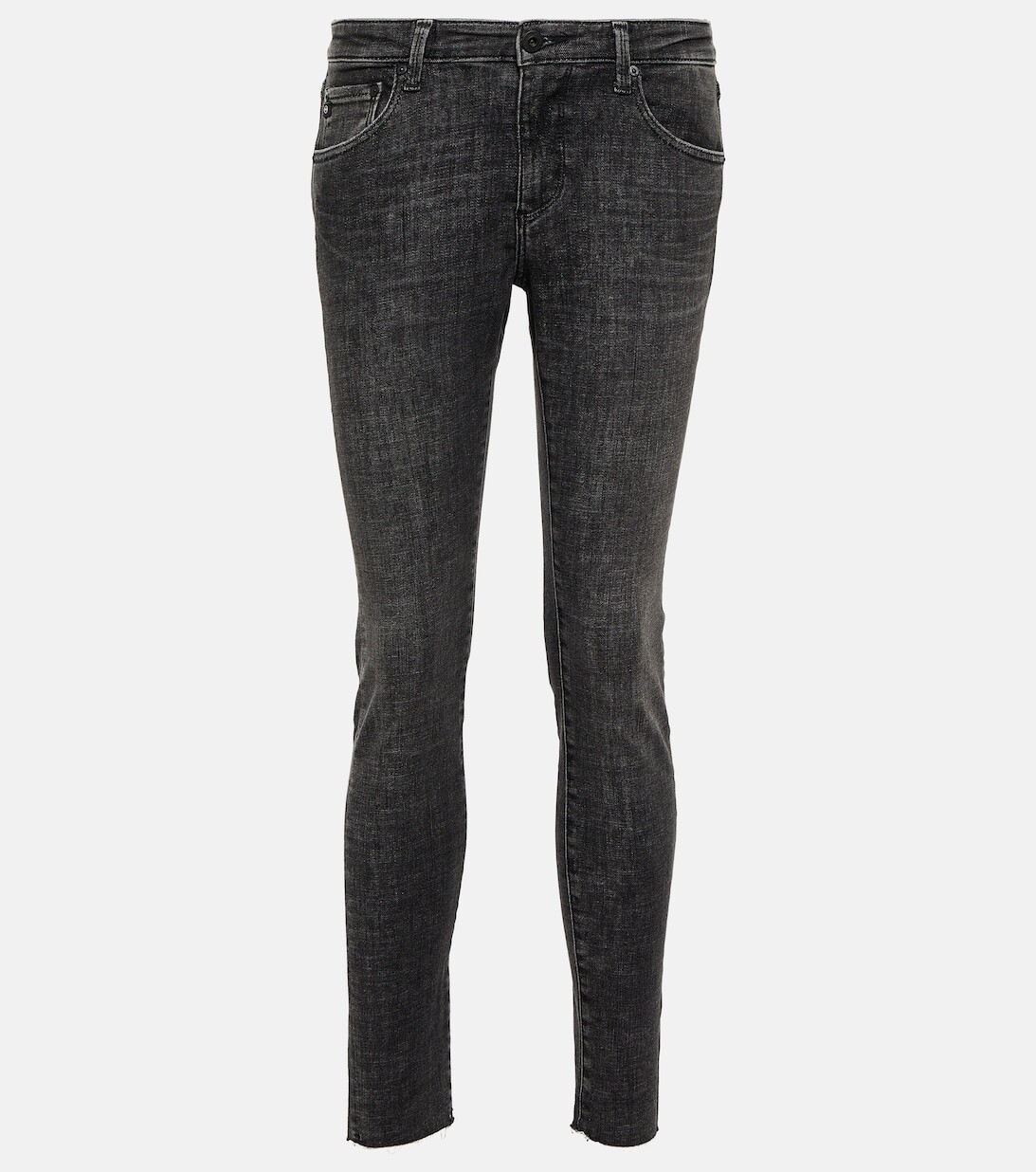 

Джинсы скинни The Legging Ankle AG JEANS, серый