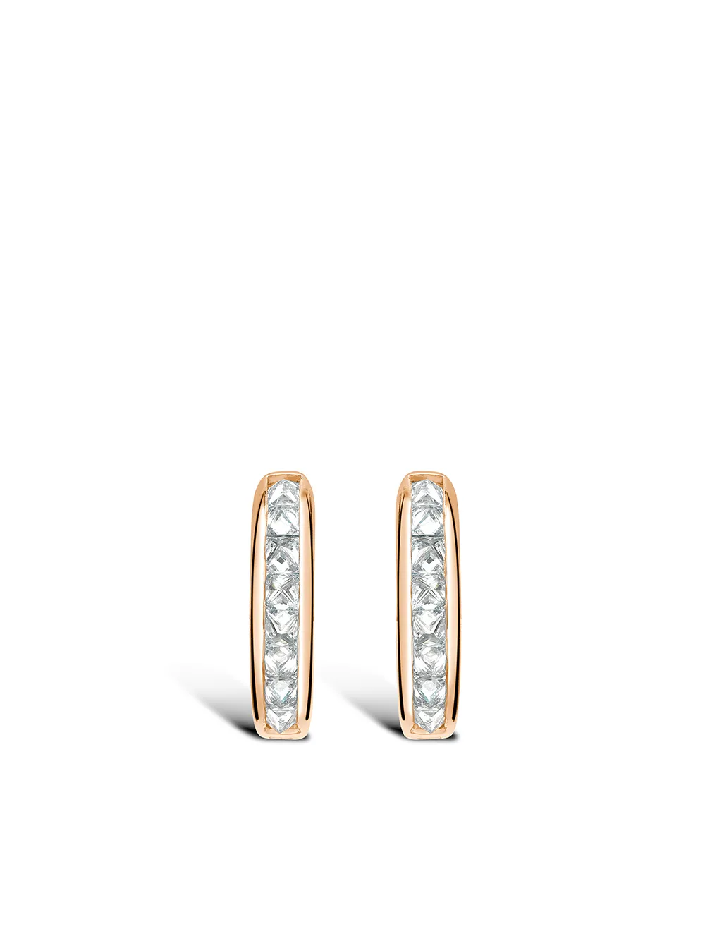 

Серьги-кольца RockChic из розового золота с бриллиантами Pragnell, розовый