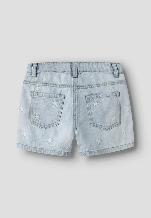 Джинсовые шорты Name It, Light Blue Bleached Denim — фото 2