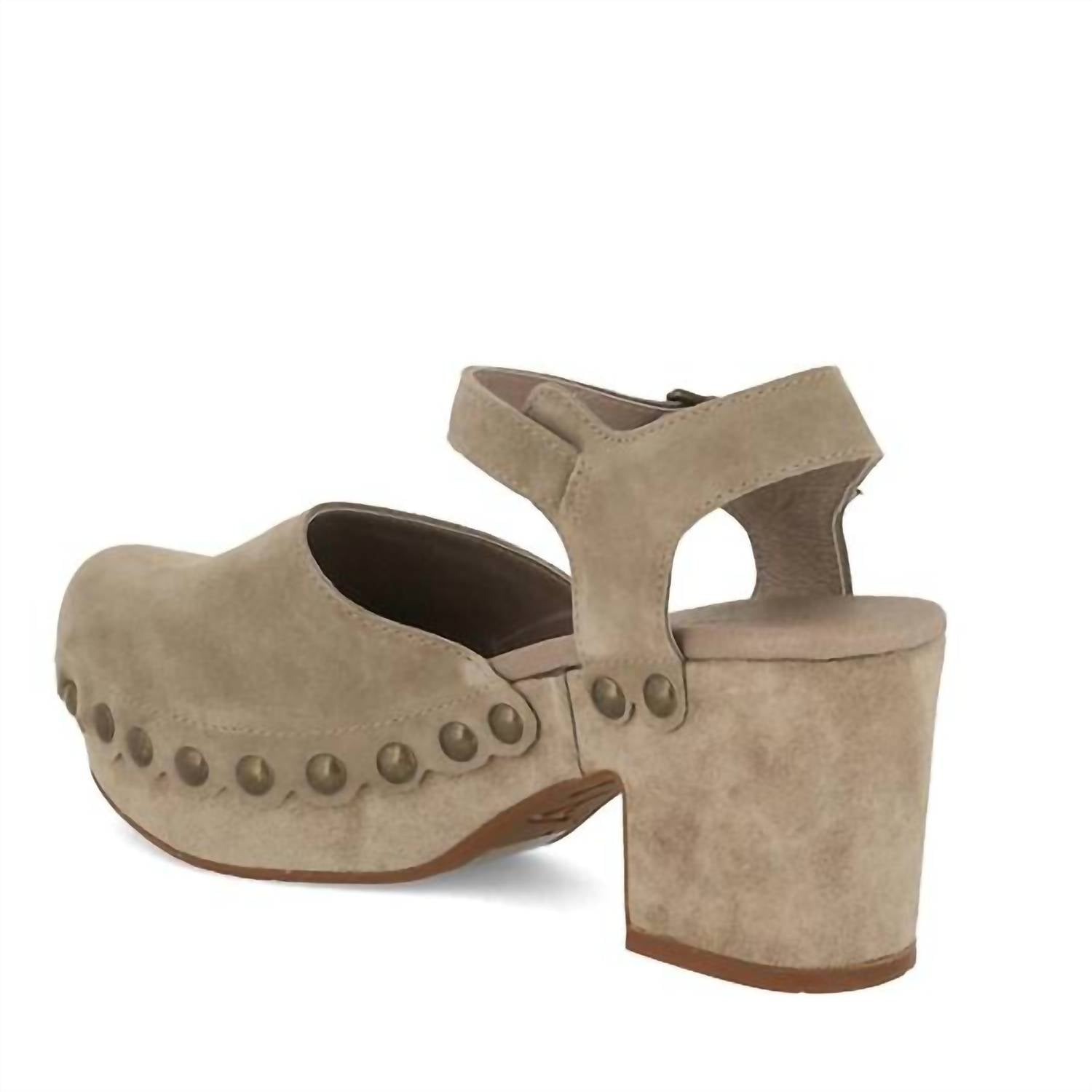 Женские платформенные сандалии Garvey в тауп из замши CHOCOLAT BLU, Taupe Suede — фото 2