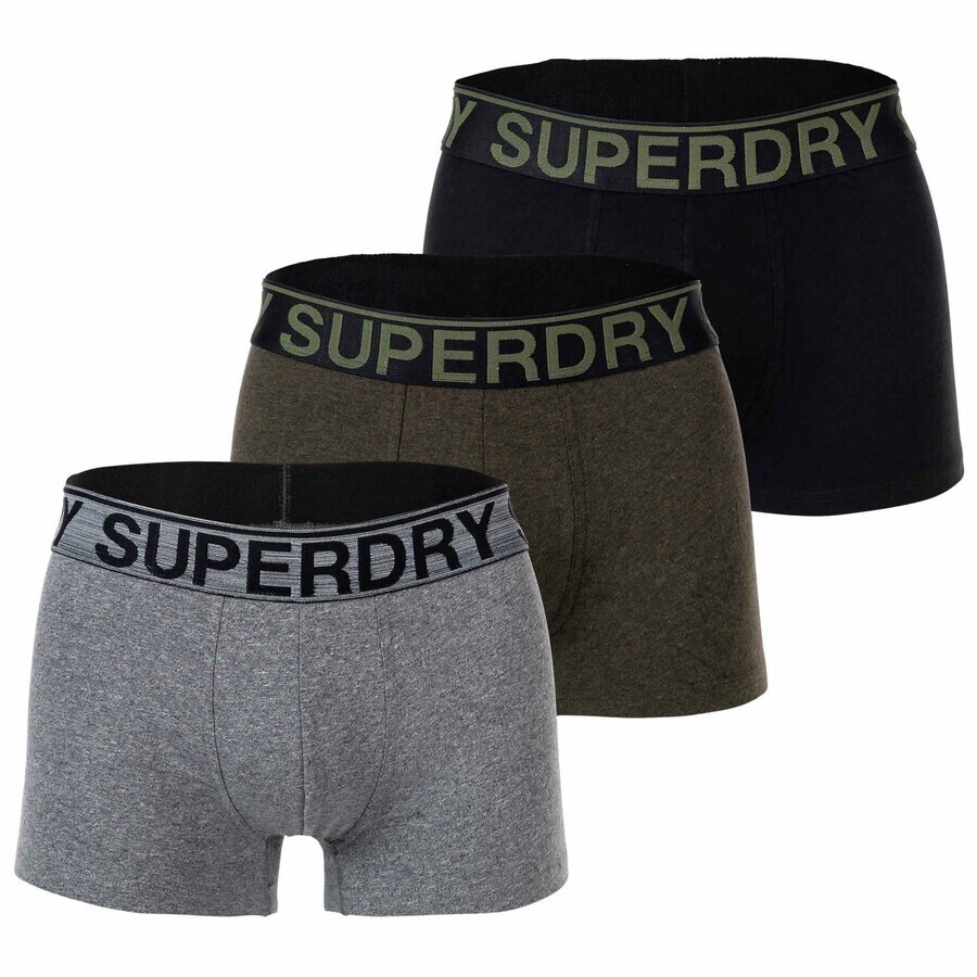 

Боксеры Superdry, серый/хаки/черный