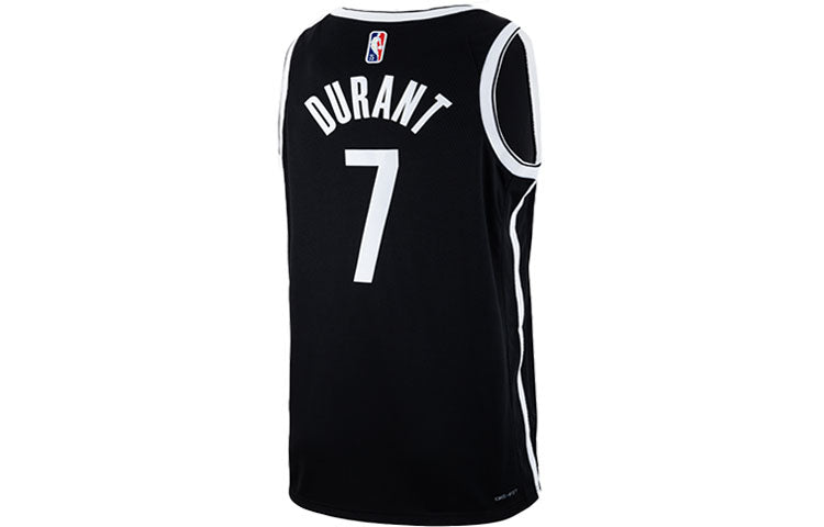 Баскетбольное джерси Nike NBA Sports Basketball Jersey/Vest SW Fan Edition Brooklyn Nets Durant No. 7 Black — фото 2