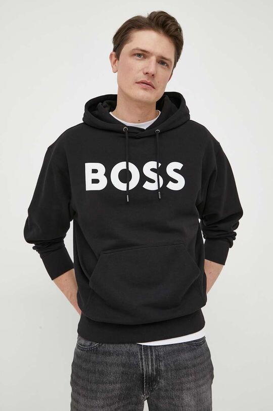 

Толстовка из хлопка BOSS BOSS ORANGE Boss Orange, черный