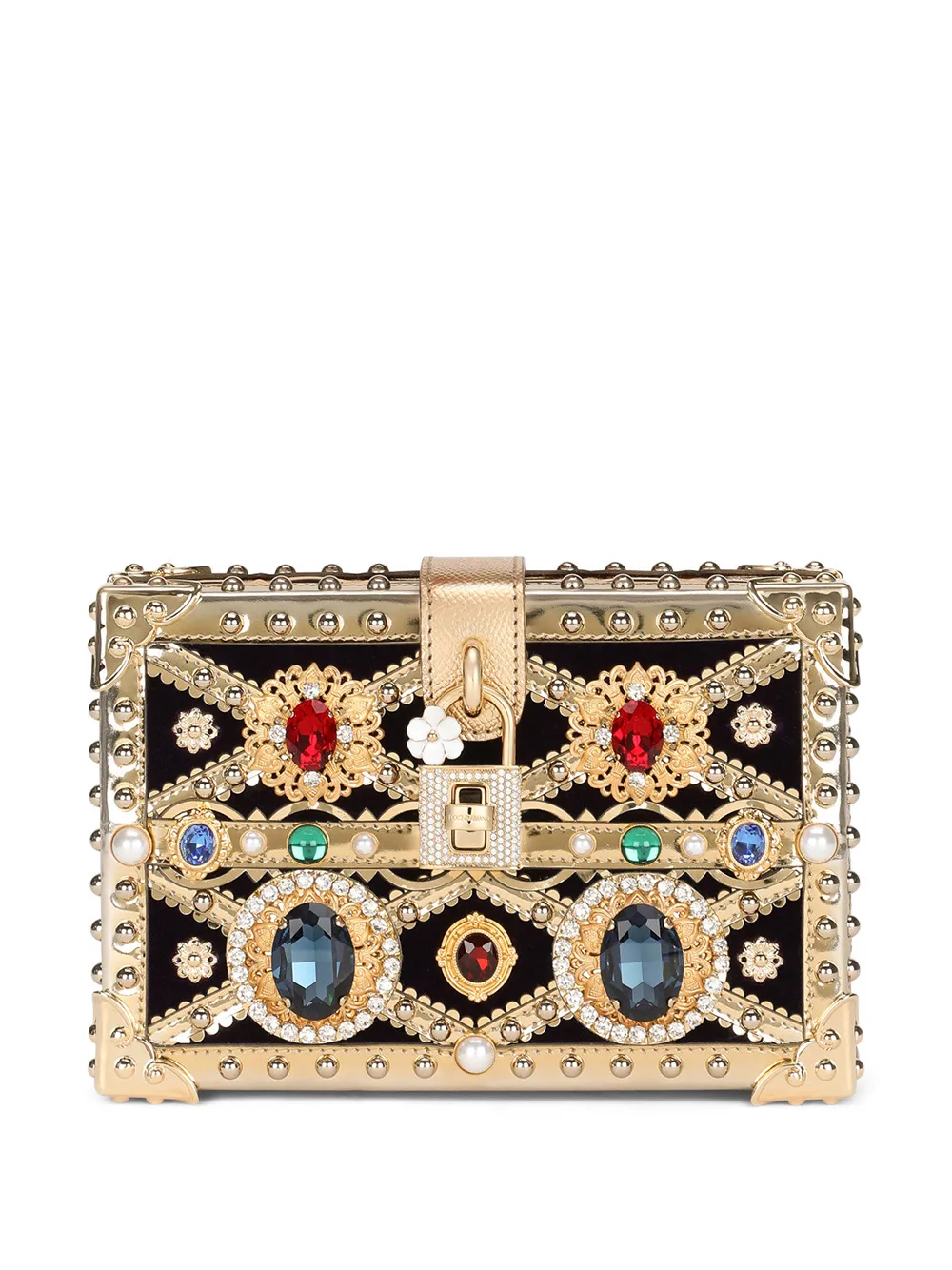 

Декорированный клатч Dolce Box DOLCE & GABBANA, золотой