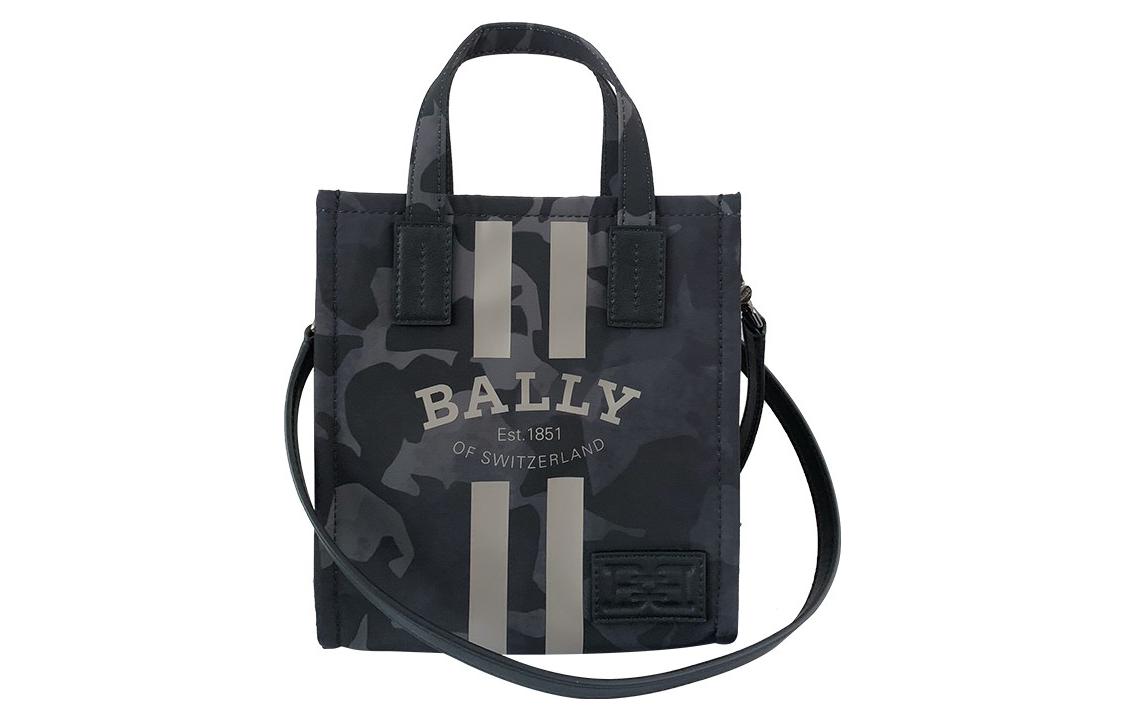 

BALLY Полиэстеровый кроссбоди через плечо мужская сумка камуфляж серый