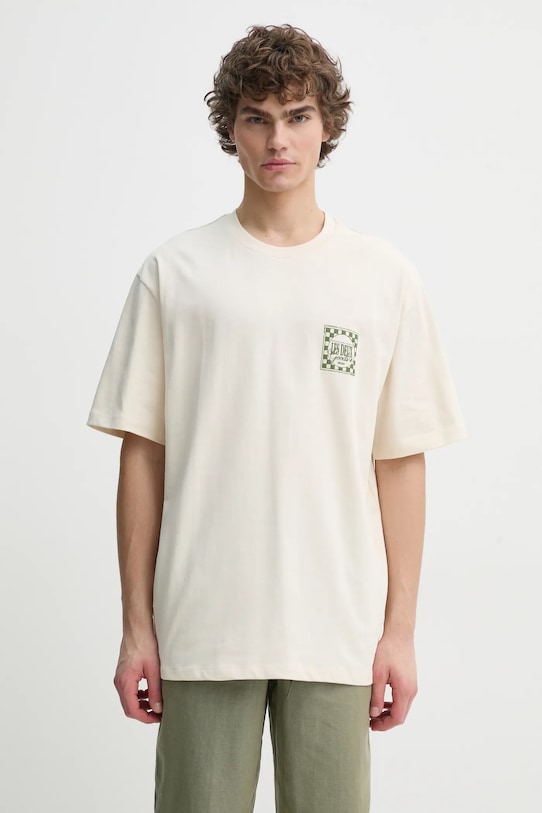 

Хлопковая футболка Les Deux, бежевый