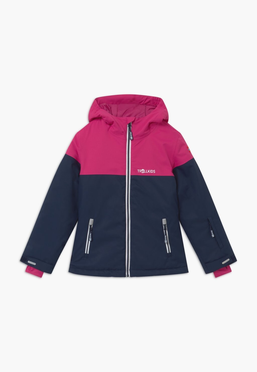 

Лыжная куртка Girls Hallingdal Unisex TrollKids, цвет navy/pink/white