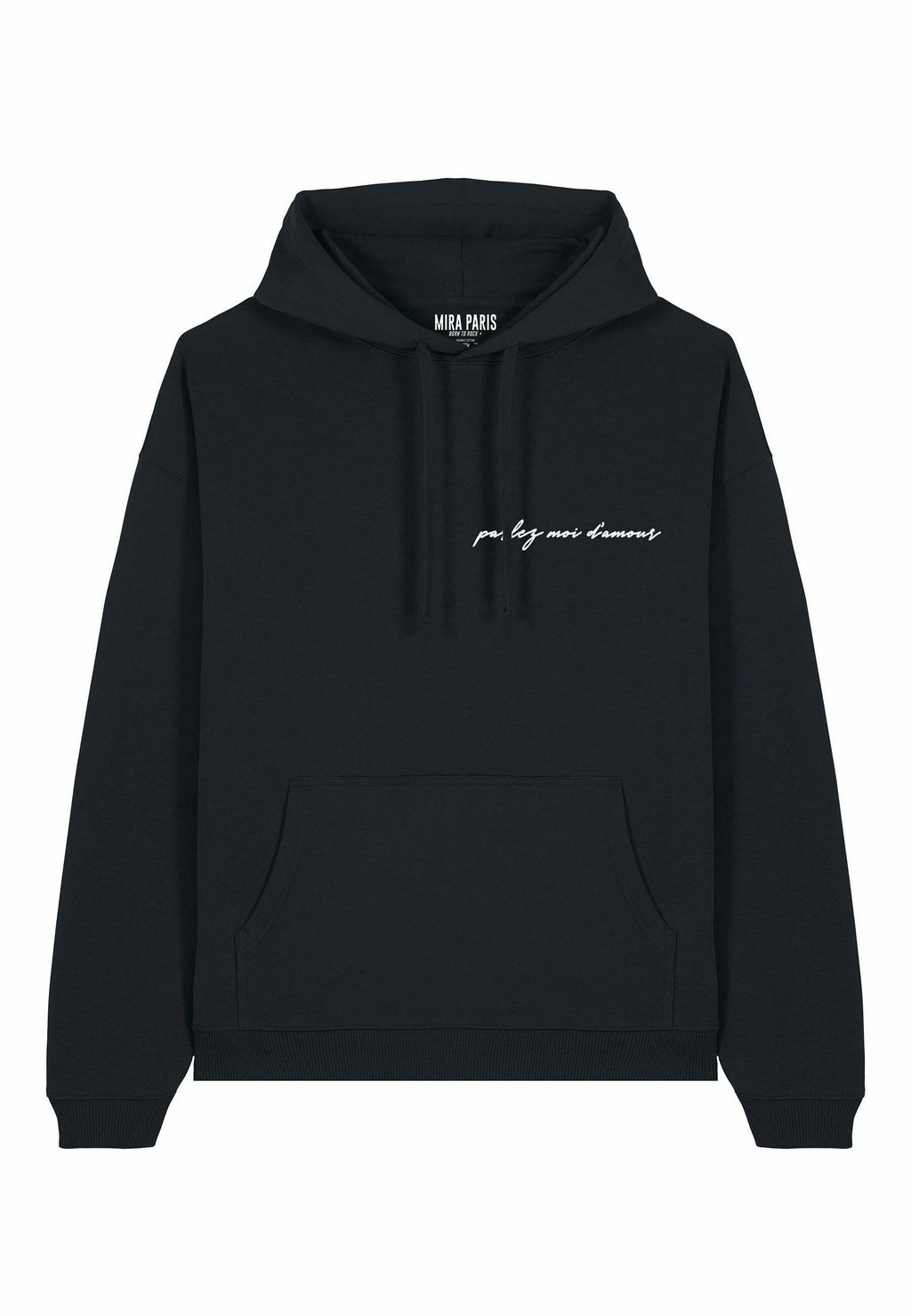 

Толстовка PARLEZ MOI DAMOUR EMBROIDERY UNISEX - Hoodie Mira Paris, черный