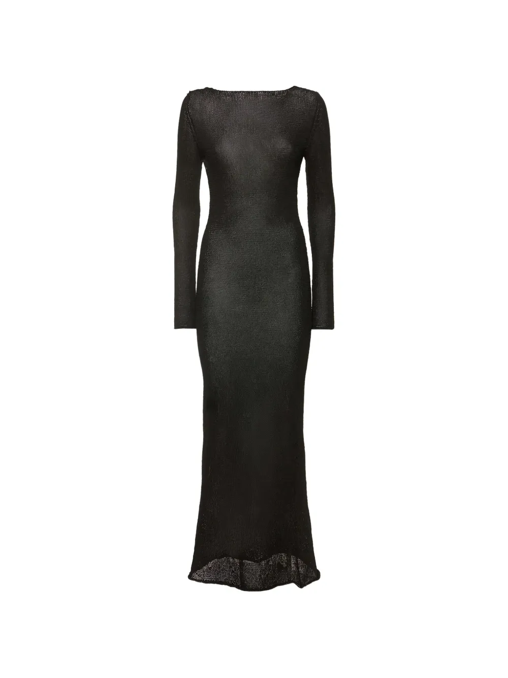 

Платье с длинными рукавами и длинной юбкой Tom Ford, черный