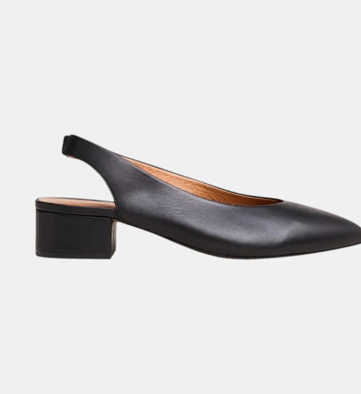 Балетки sling back Vince из кожи Jonak, черный