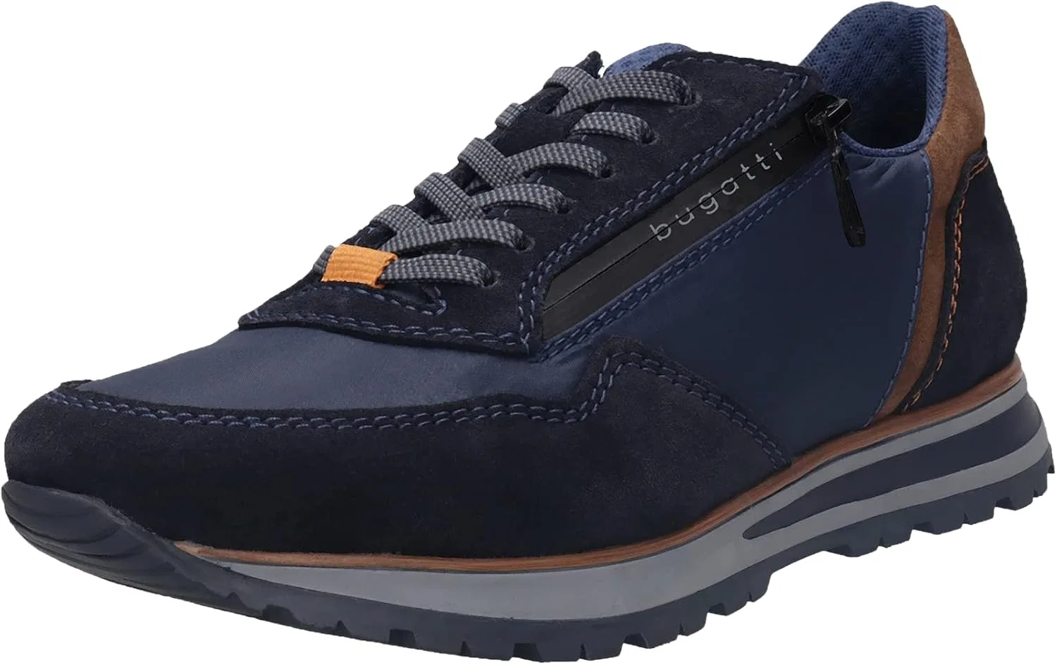 Кроссовки bugatti Lace-Up Cognac, 43, Dark Blue Dark Blue — фото 2