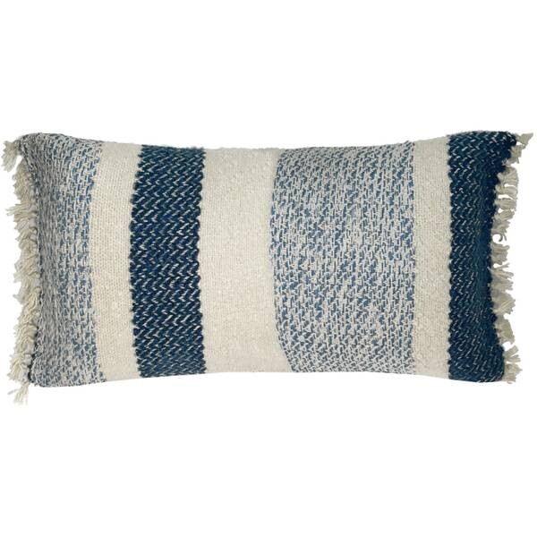 

Декоративная подушка Malagoon Berber Streifen, 35x12x60 см, синий