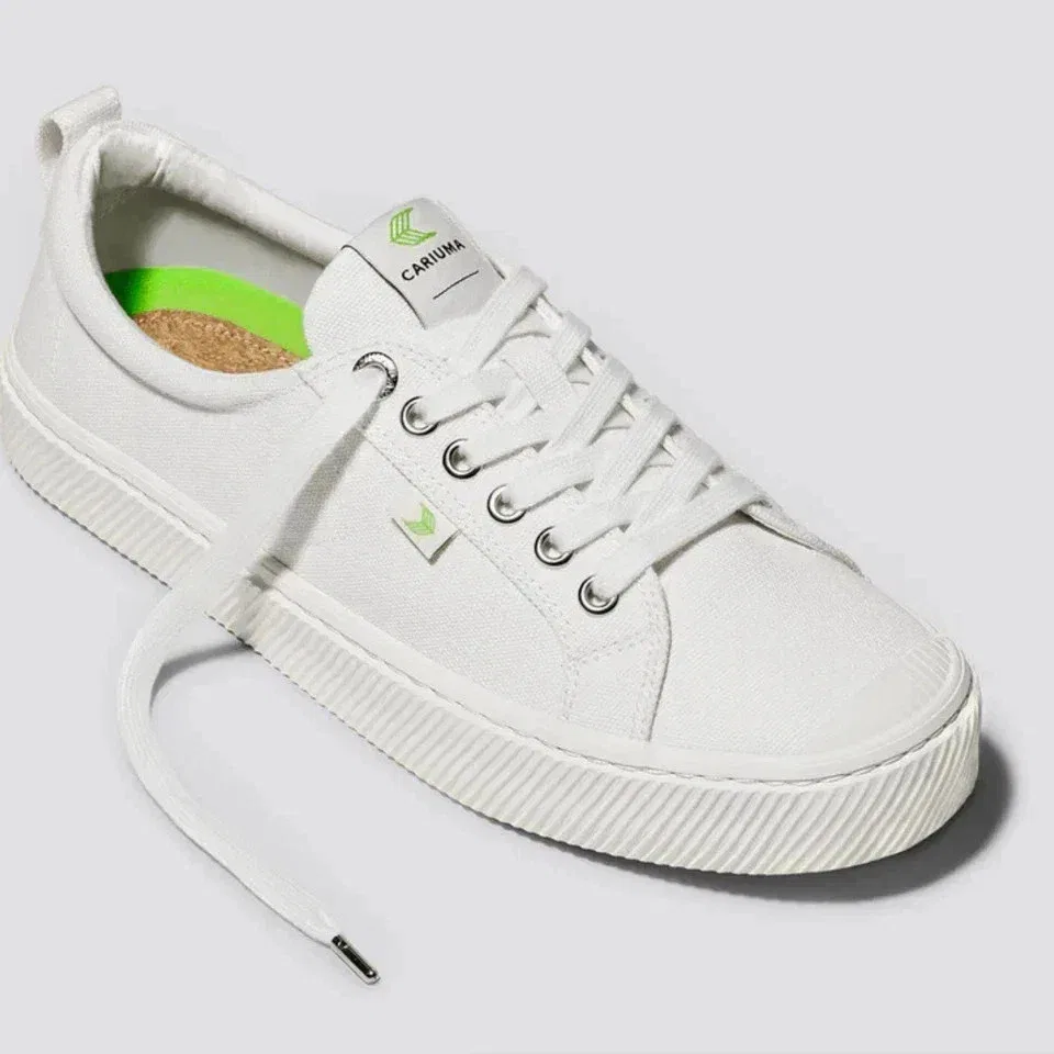 Мужские низкие кроссовки Cariuma OCA, модель Off-White Canvas Comfort Shoes ZAP1556