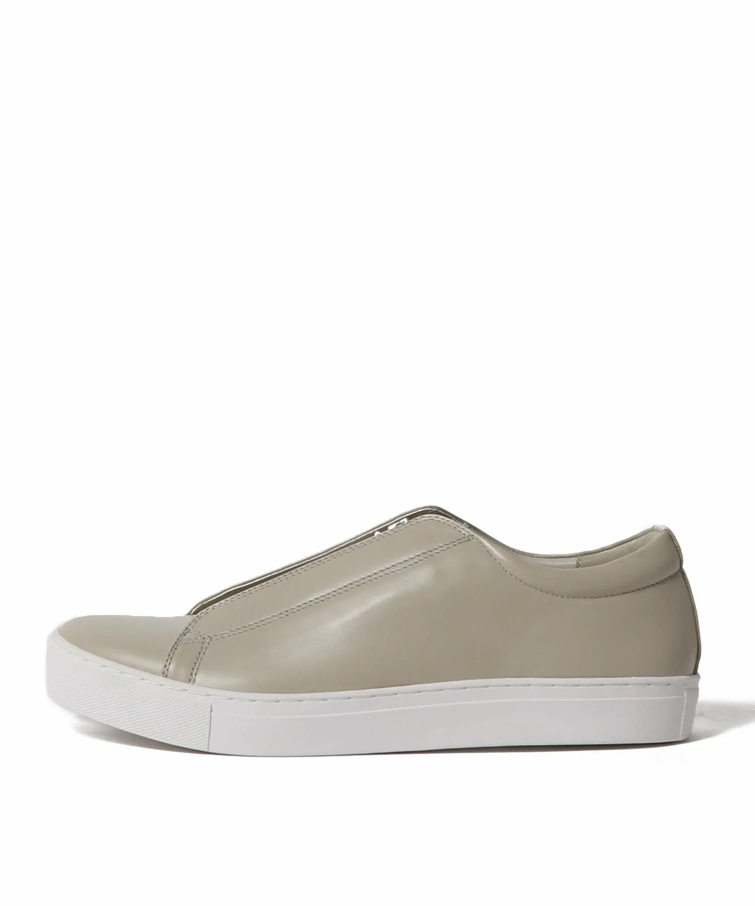 Кожаные кроссовки с передней молнией Estnation, beige