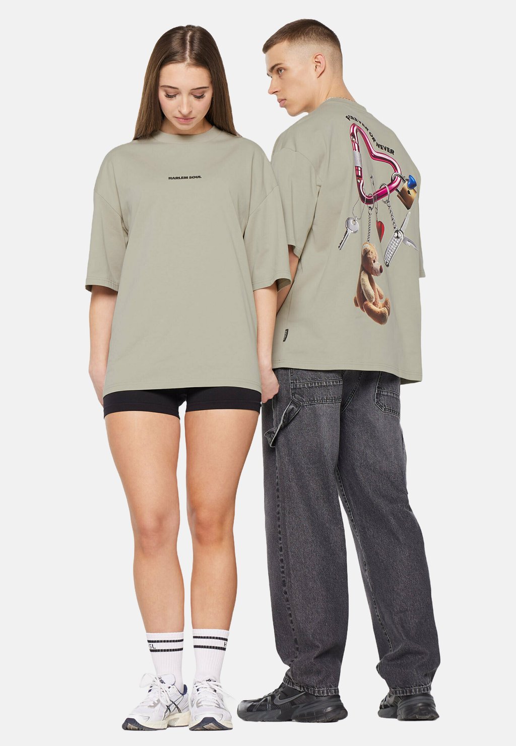 

Футболка с принтом JO-HN UNISEX MIT BACK-ARTWORK Harlem Soul, зеленый