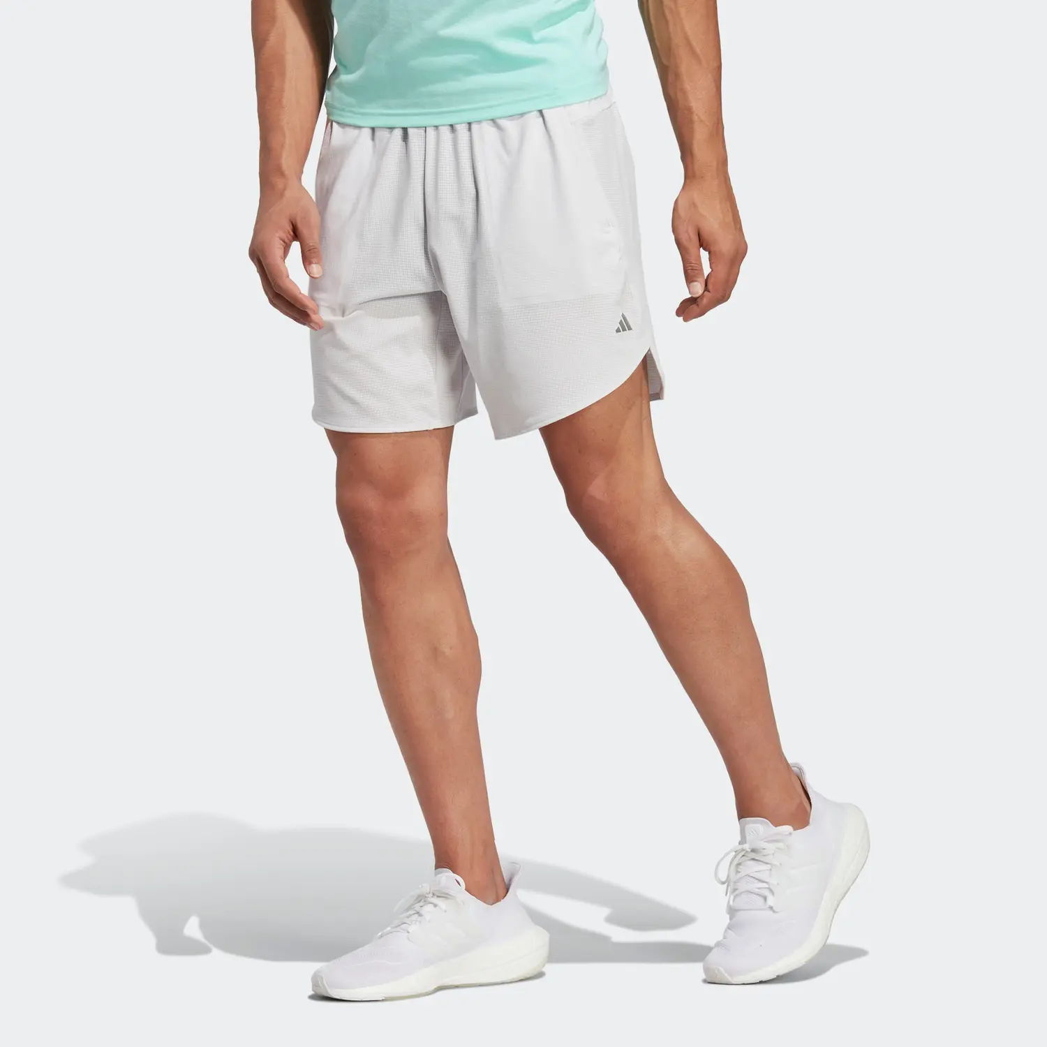

Спортивные шорты Hiit мужские белые/серые Adidas, белый/серый