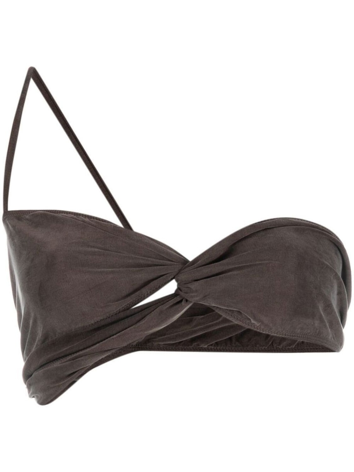 

Jacquemus топ Le Bandeau асимметричного кроя, коричневый