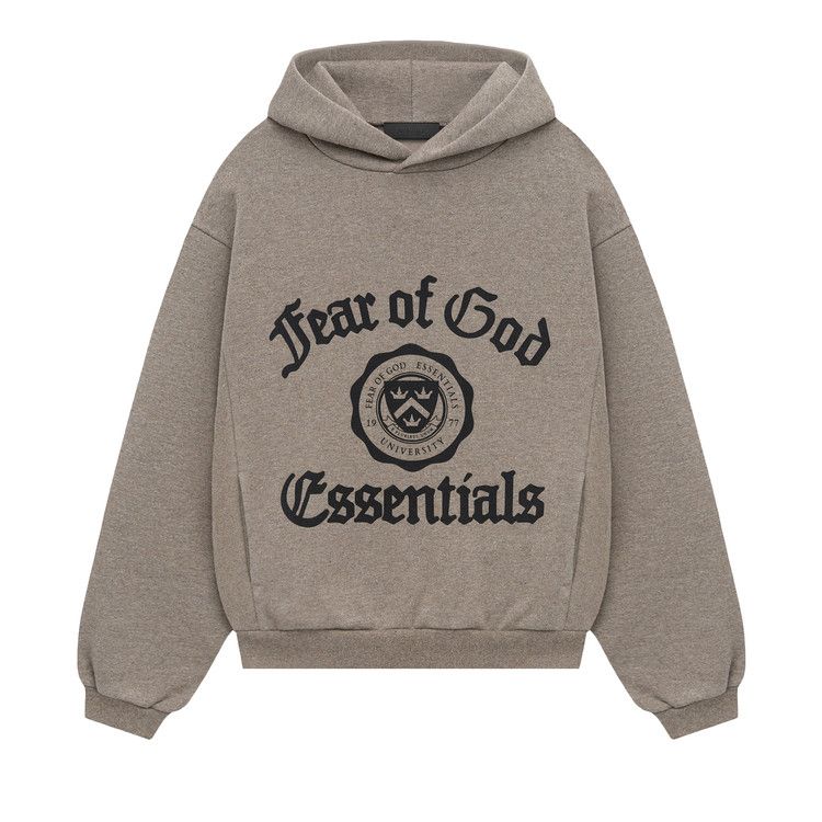 

Худи Fear of God Essentials Kids Heavy Fleece Vintage Shrunken Hoodie, Heather Grey