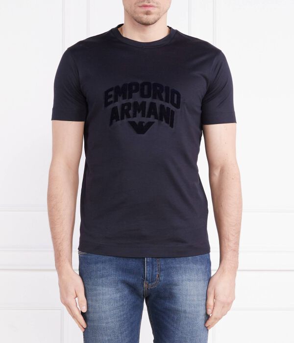 

Футболки Slim fit Emporio Armani, синий